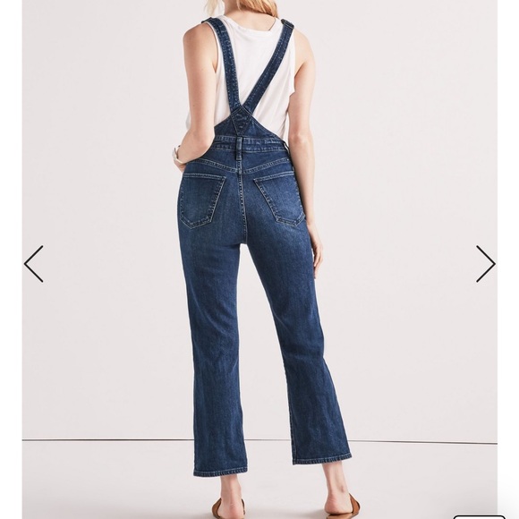 Lucky Brand Bridget Crop Flare Overall - Picture 3 of 8